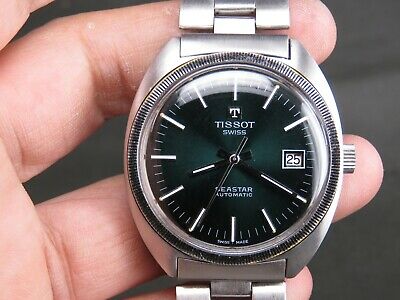 VINTAGE TISSOT SEASTAR 2481 STAINLESS STEEL SWISS MADE DATE