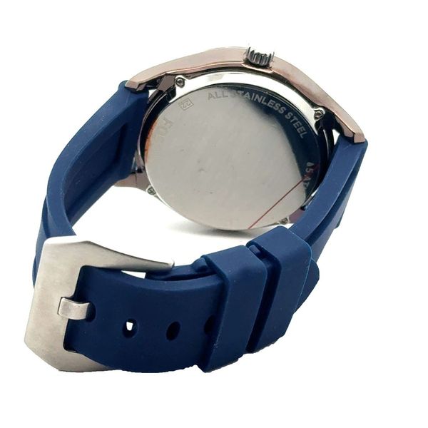 Fossil ME1123 Black Dial Blue Rubber Strap Quartz Men's Watch ...