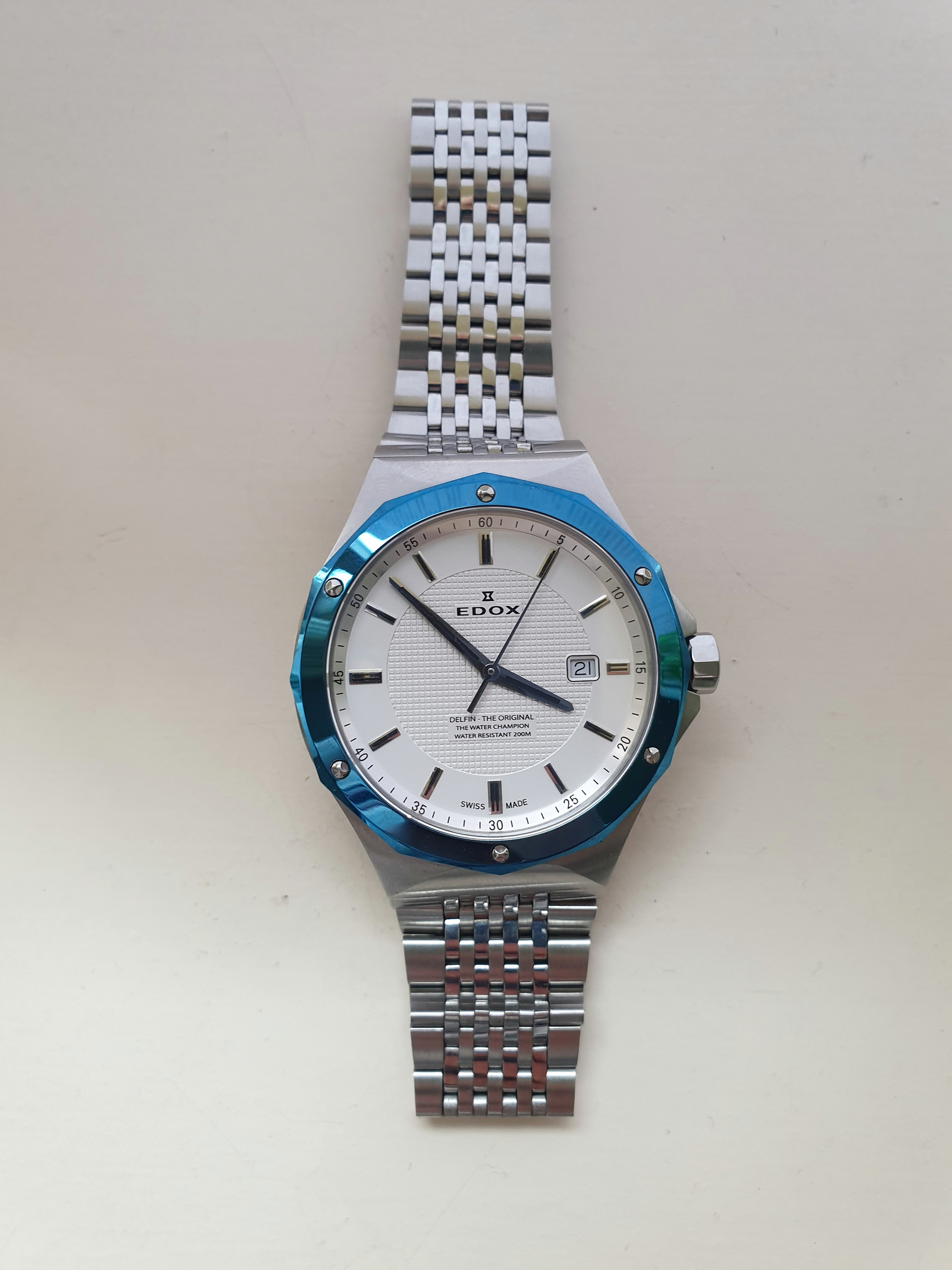 FS Edox Delfin blue bezel nice summer watch EU only WatchCharts Marketplace