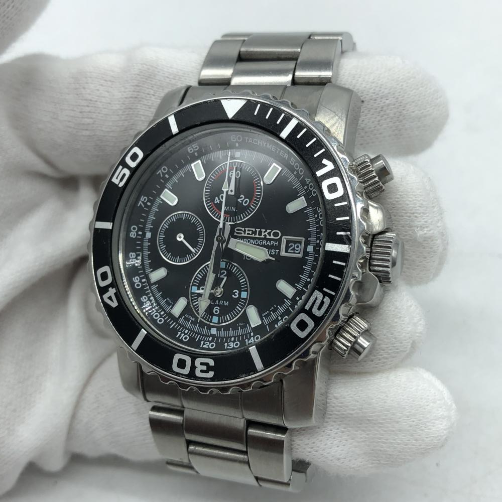 Used] Seiko Seiko 7T62-0CV0 chronograph men's watch overseas model [19] |  WatchCharts