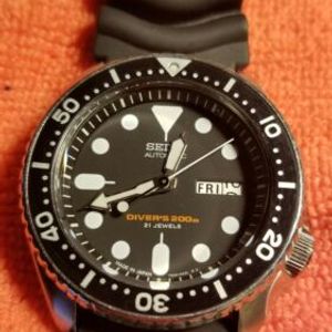 Seiko 7s26-0020 Skx007j Men's Diver Watch Japanese Made in Japan