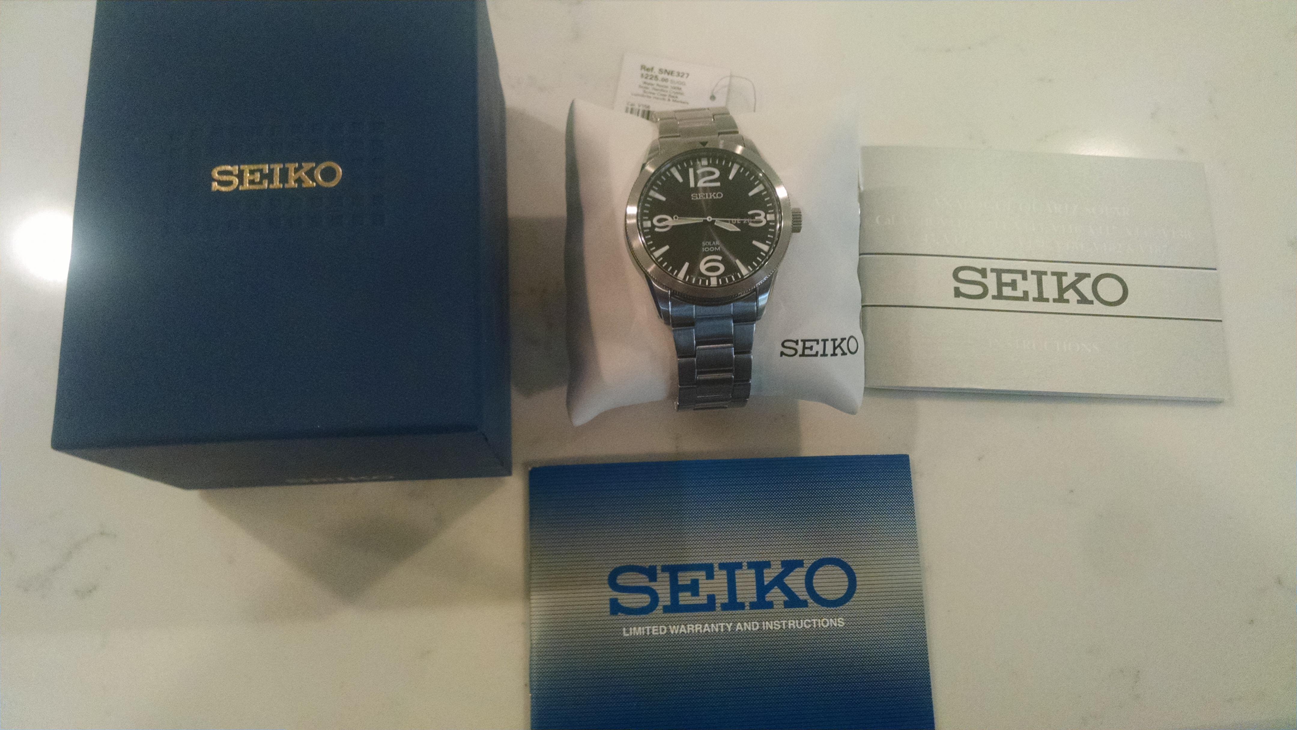 seiko sne327 solar