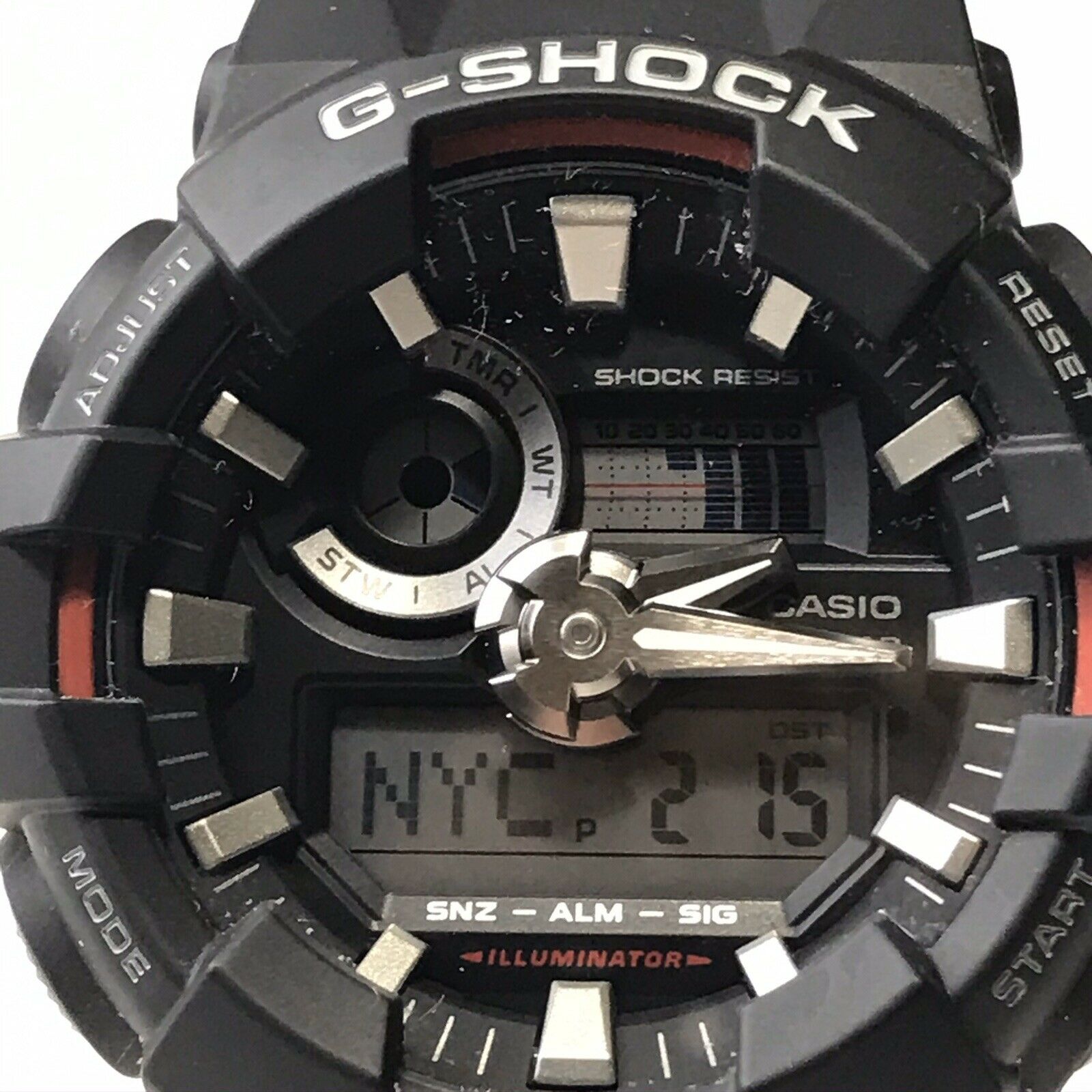 Casio G Shock GA 700 Red Black 5522 WatchCharts Marketplace