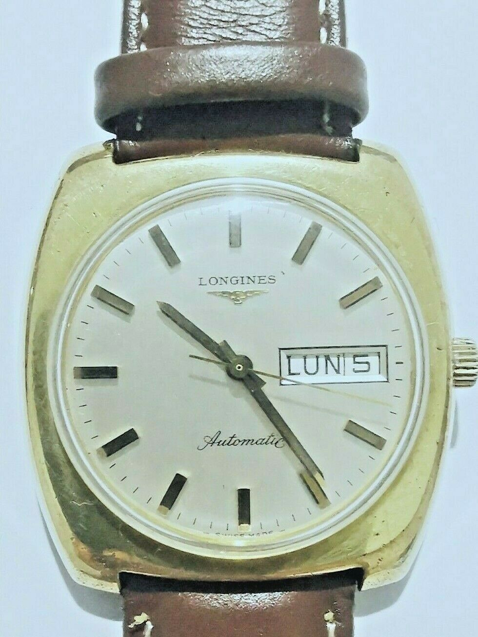 LONGINES Gold Automatic Olympian Vintage Day Date CALIBER 508