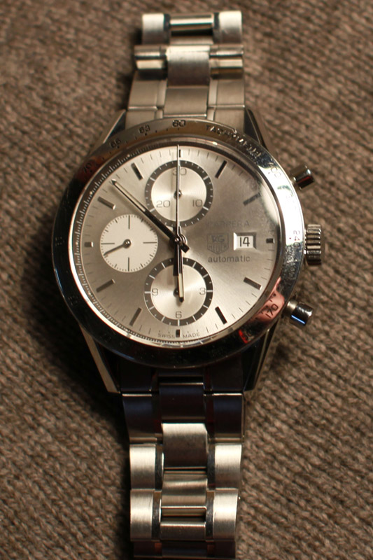 FS TAG Heuer CV2017.BA0794 Carrera Silver Dial Chronograph