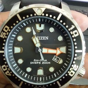 CITIZEN Eco-Drive ダイバーズウォッチ 200m GN-4-S Citizen Eco Drive Silver Tone GN-4W-UL Men's Watch Diver's