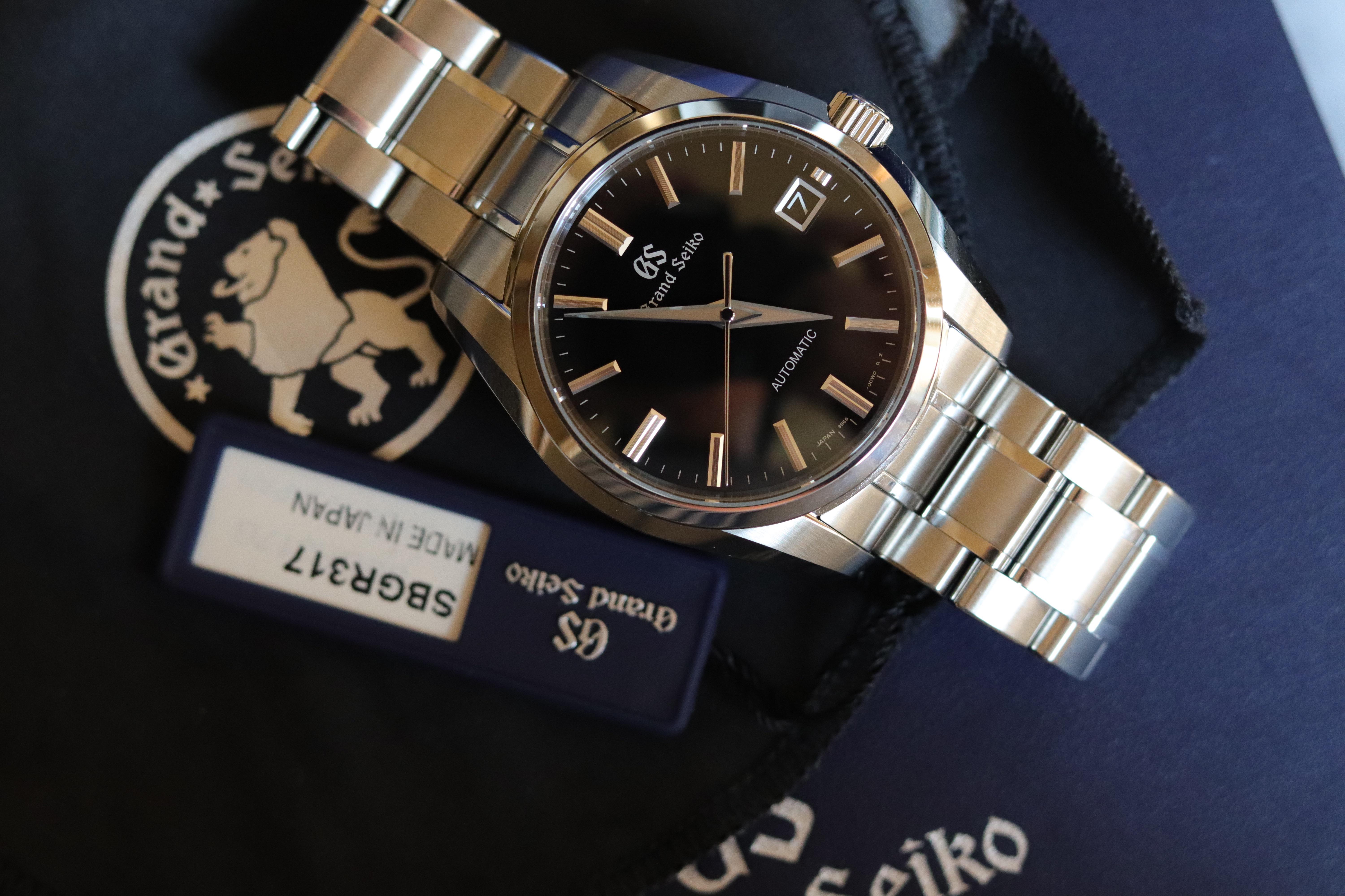 WTS] Grand Seiko SBGR317 Black Dial Full Kit Purchased Directly from Seiko  | WatchCharts