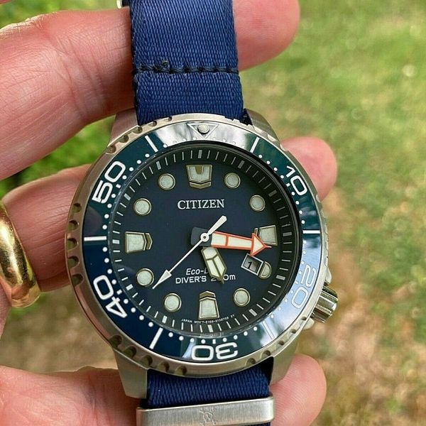 Diver Citizen BN015109L Promaster Professional Blue Dial, Ceramic