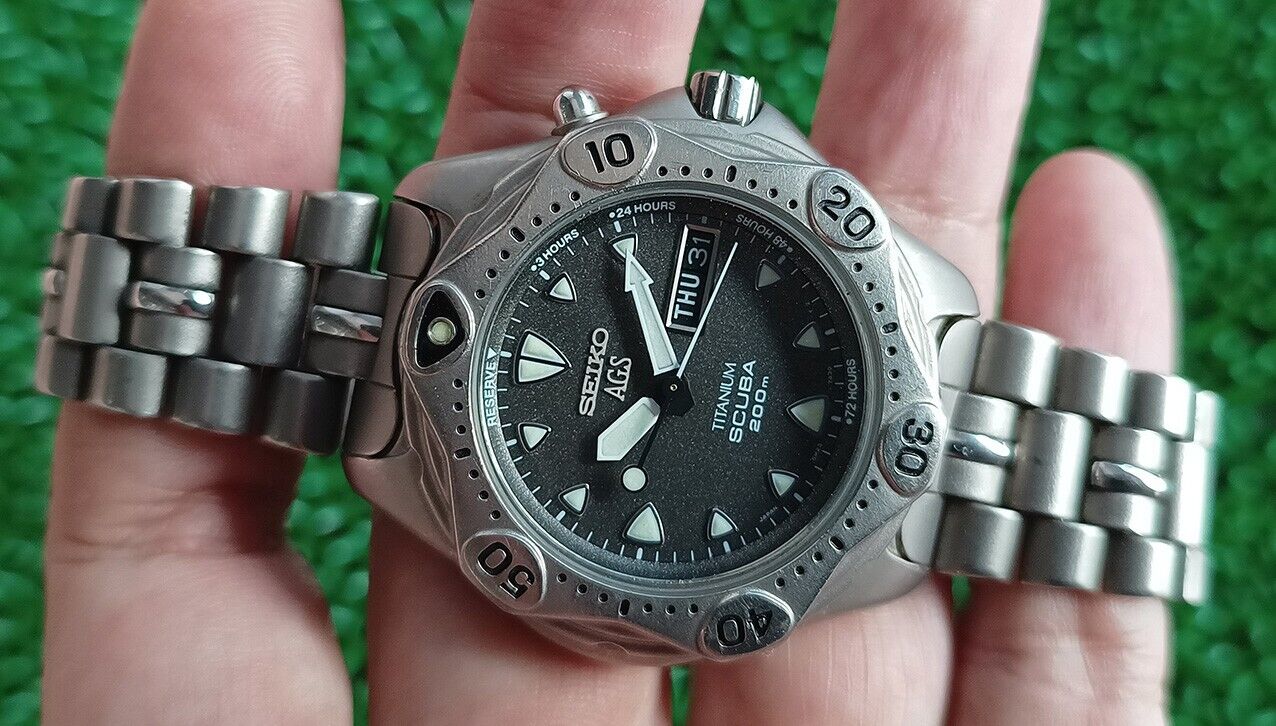 SEIKO AGS 5M43-0C30 SCUBA 腕時計 ジャンク セイコー Yahoo!オークション - ジャンク SEIKO 5M43-0C50 SCUBA 200M AGS