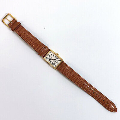 TISSOT Watches A222K Quartz metal/leather Brown Women