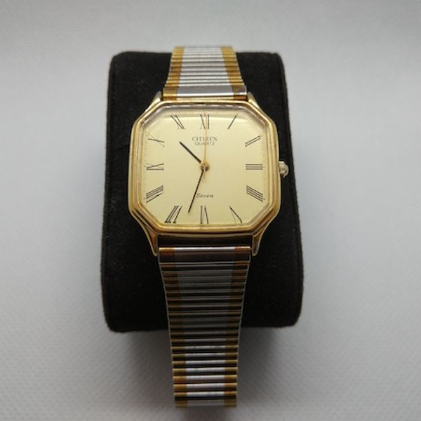 Montre Vintage Citizen Seven Quartz - Montre Bracelet Homme Rétro, Occasion