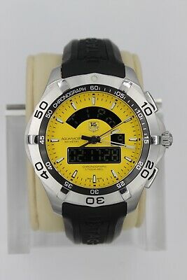 Tag Heuer CAF1011.FT8011 Yellow Aquaracer Watch Mens