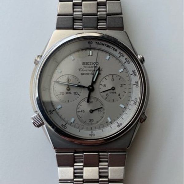 FS Seiko Quartz Chronograph Sports 100 7a287079 1980s WatchCharts