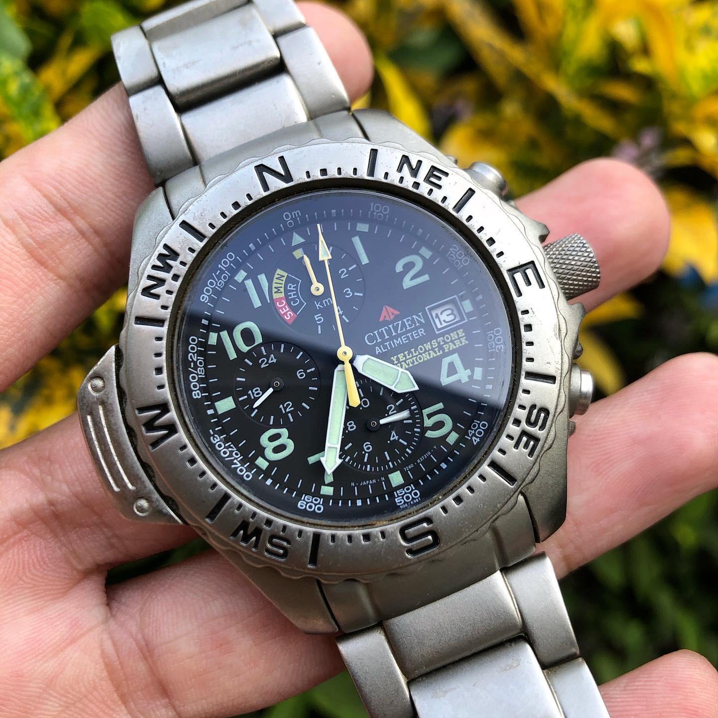 WTS] Citizen 7240 Altichron Yellowstone National Park
