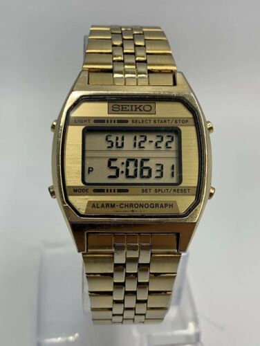 koncert lag tilbage Vintage Seiko Gold Men's Digital LCD A904-5199 Alarm Chronograph Watch LC |  WatchCharts