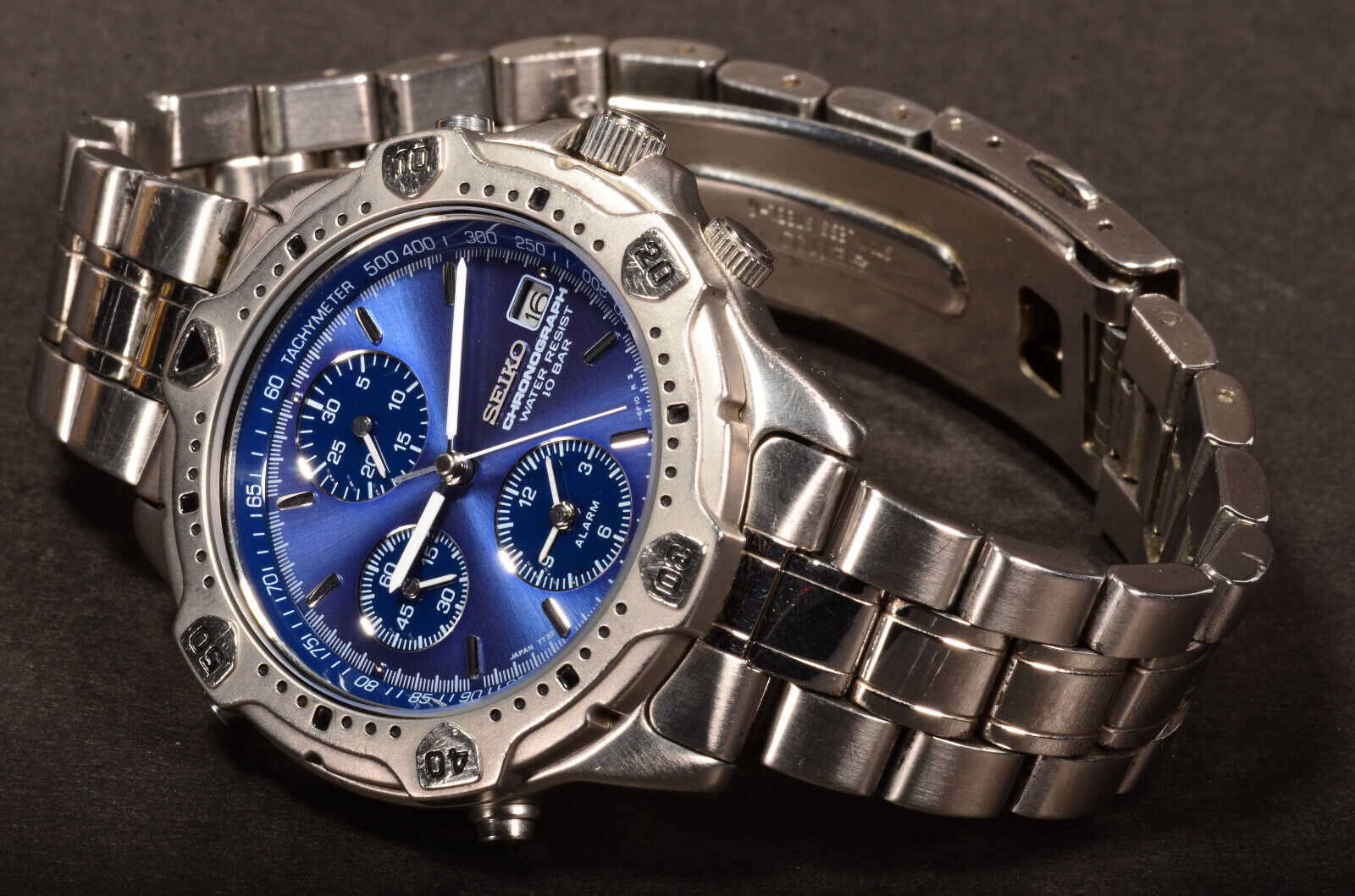 Seiko Speedmaster 7T32-6E40 SBBP007 Chronograph blue Runs with