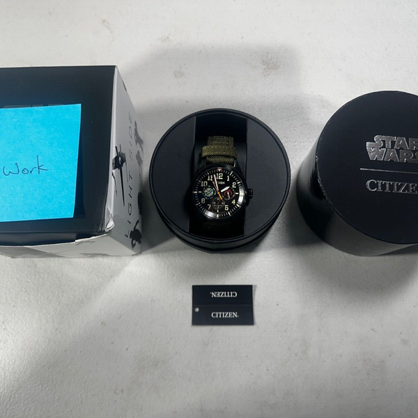 Citizen Star Wars Boba Fett Men's Green Strap Watch BU2058-00W *NOT ...