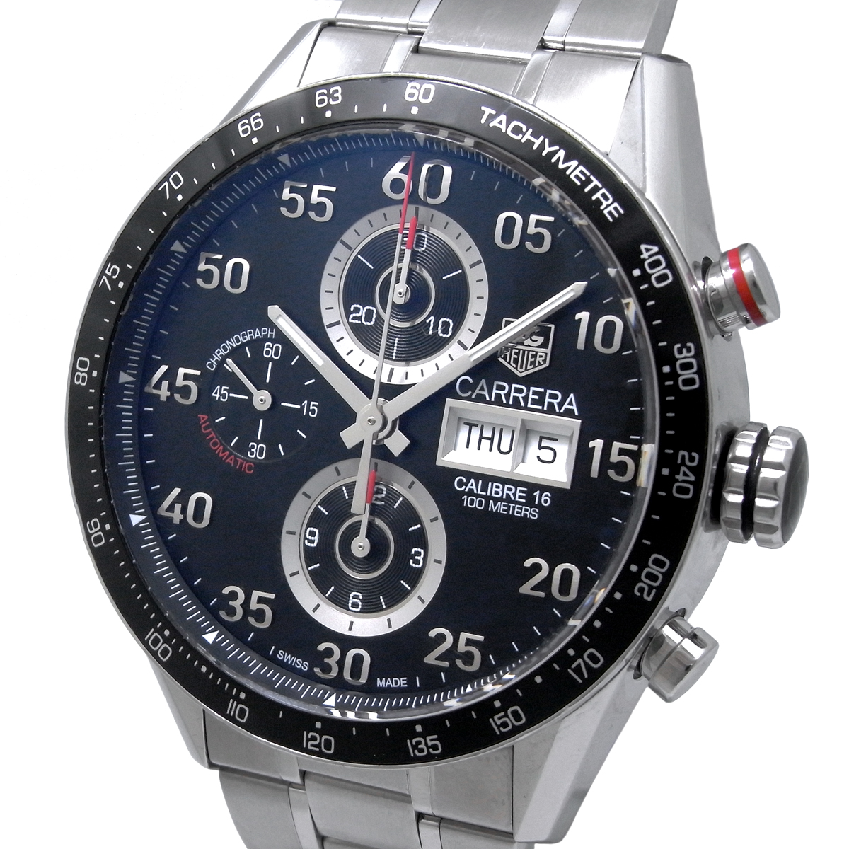 Men s Used Tag Heuer Carrera Tachymeter Chronograph Day Date