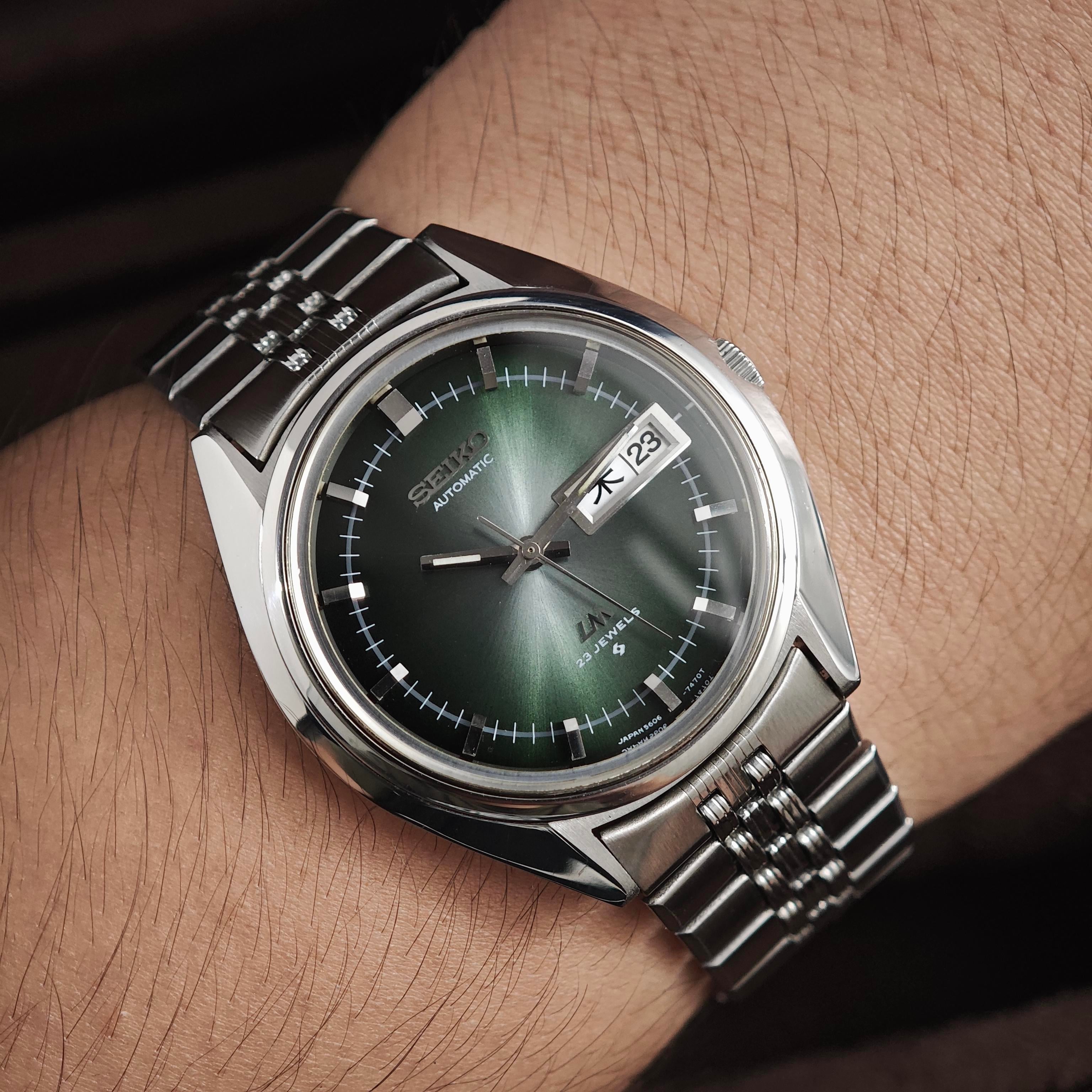 WTS] Vintage Seiko 1973 Lord Matic (LM) 5606-7191 Green Emerald
