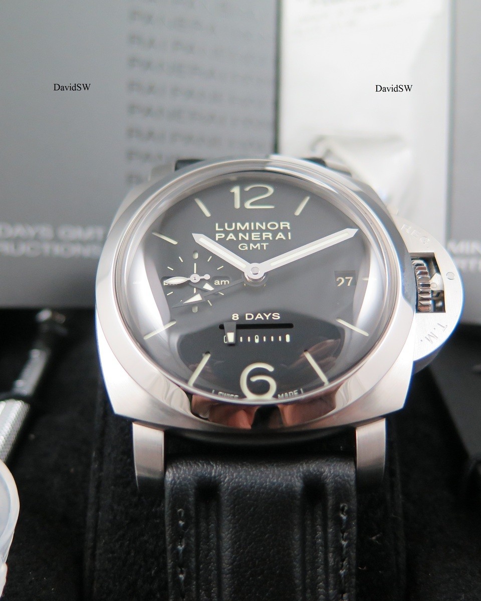 FS Panerai PAM 233 1950 LUMINOR 8 DAYS GMT STAINLESS STEEL O