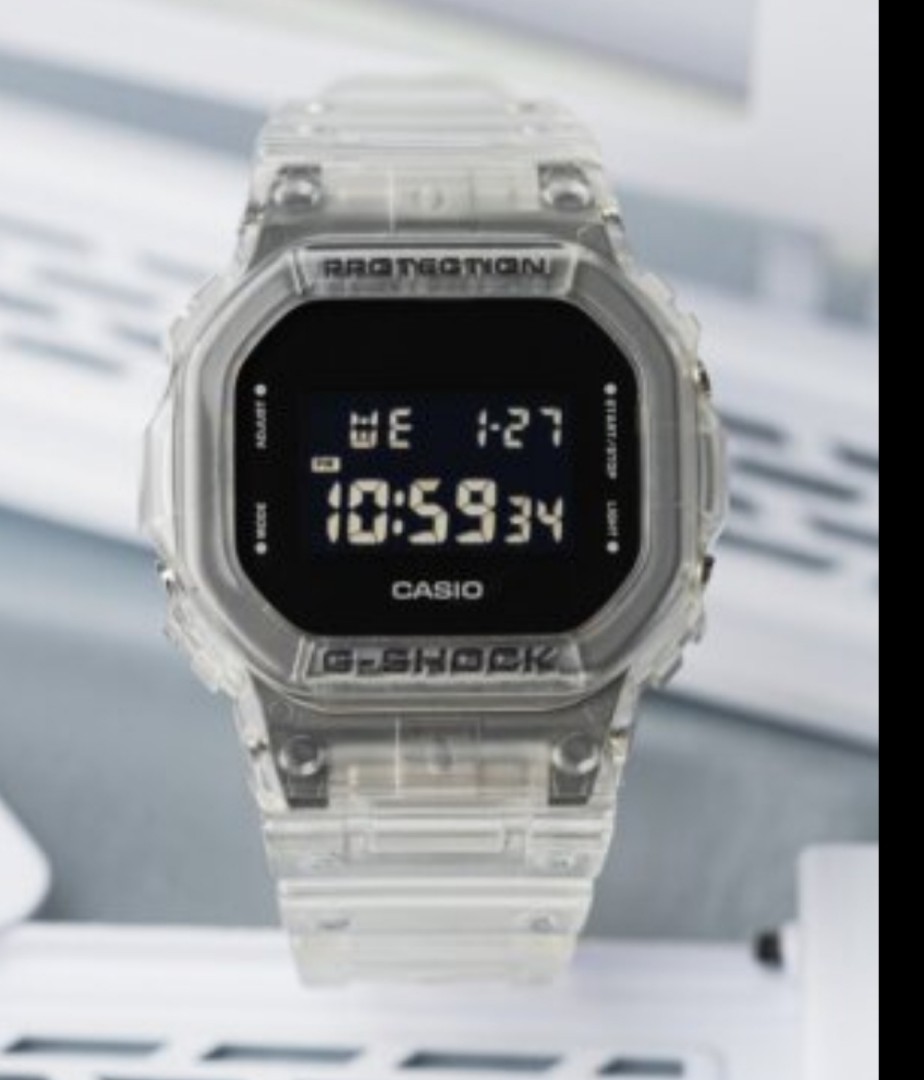 Latest Casio G Shock Transparent Series Dw5600 Dw 5600 Dw 5600ske Dw 5600ske 7dr Men S Unisex Watch Watchcharts