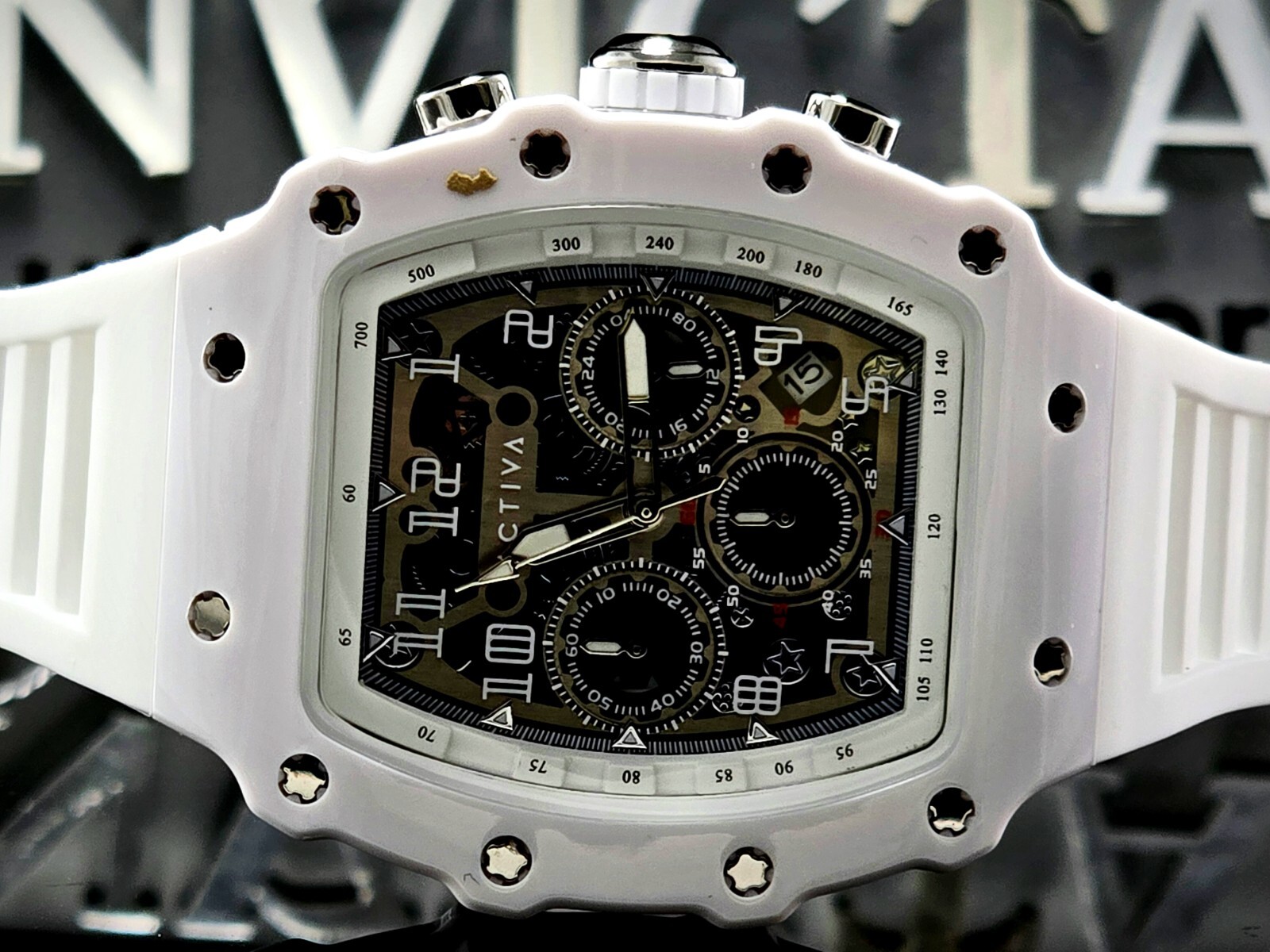 Activa Circuit X Invicta 44.3mm w/ Skeleton Dial PC Case Material Black Watch Invicta Activa Circuit X Invicta 44.3mm w/ Skeleton Dial PC  main image 4