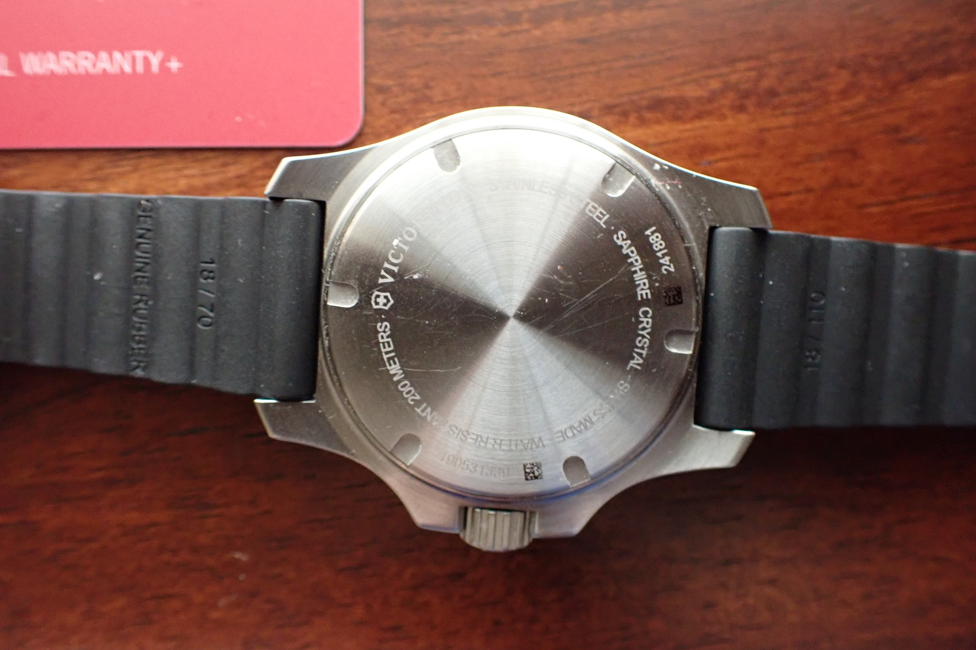 125 USD] FS Victorinox Swiss Army Women's Watch I.N.O.X. V Grey