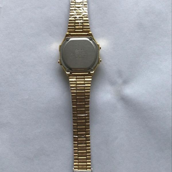 CASIO A168WG DIGITAL WATCH MEN'S GOLD TONE STAINLESS STEEL ...