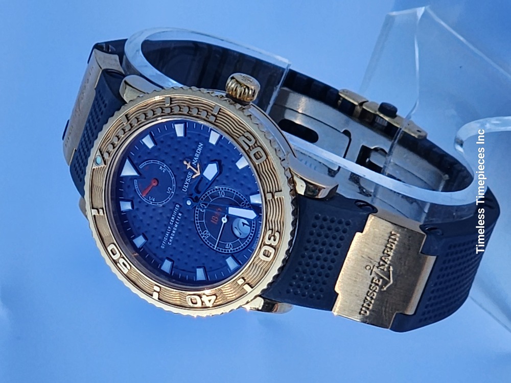 FS Ulysse Nardin Maxi Marine Diver 18kt Rose Gold Chronometer 266