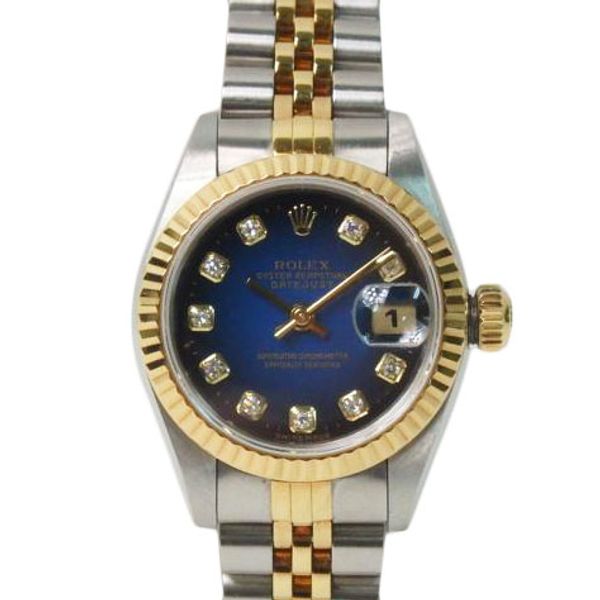 ROLEX Rolex / Datejust / 10P Diamond / Blue Gradation / Ladies / 69173G ...