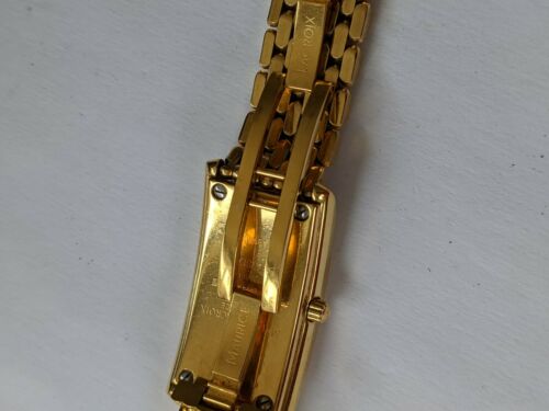 Ladies Maurice Lacroix Gold Plated Tank Quartz Watch 47812