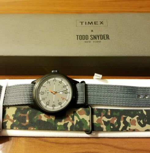 Timex x Todd Snyder Military Nato Straps Grey Camo 40 mm Watch