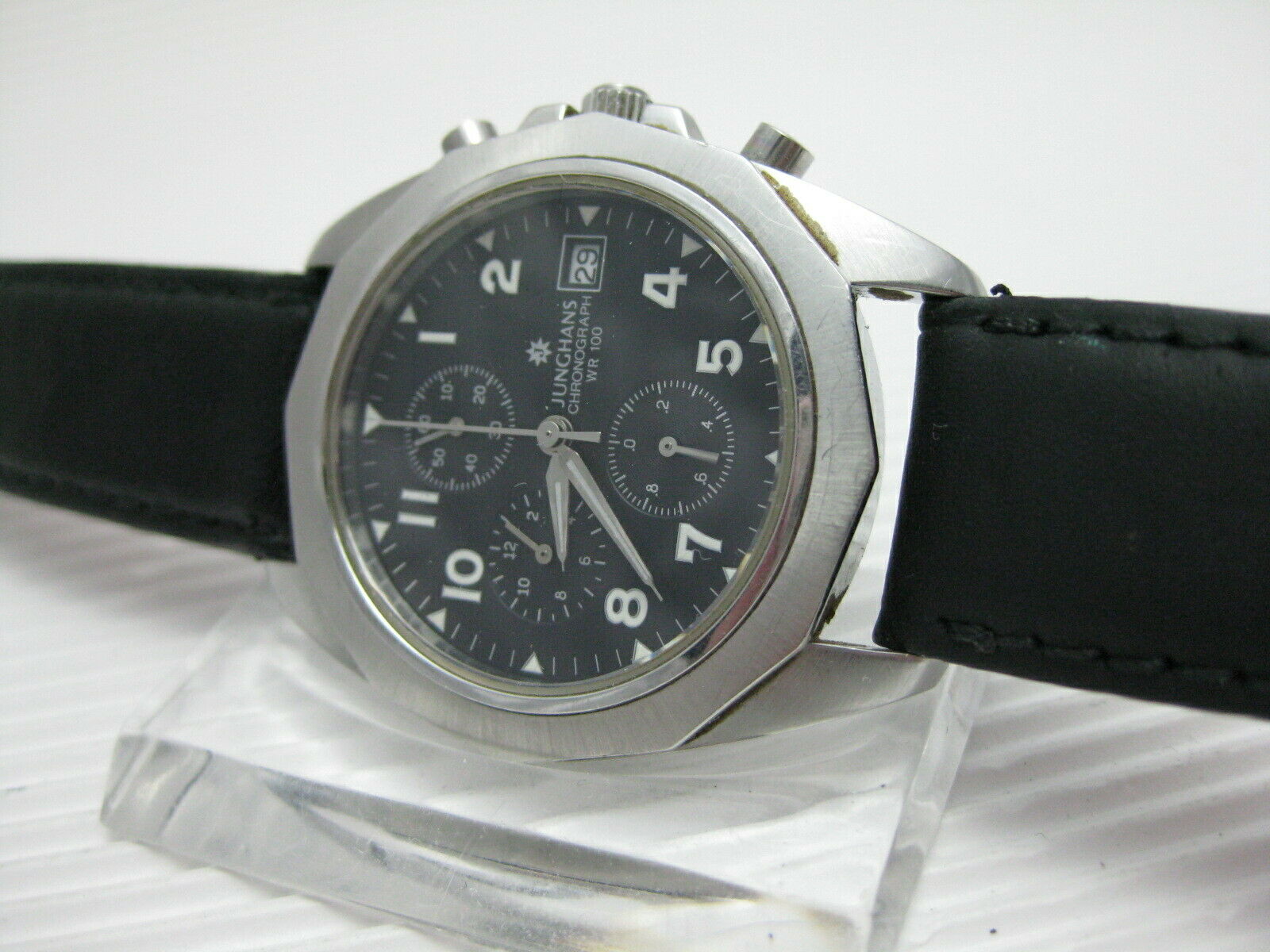 GUTER JUNGHANS QUARZ WR100 CHRONOGRAPH HERRENARMBANDUHR EDELSTAHL WatchCharts Marketplace