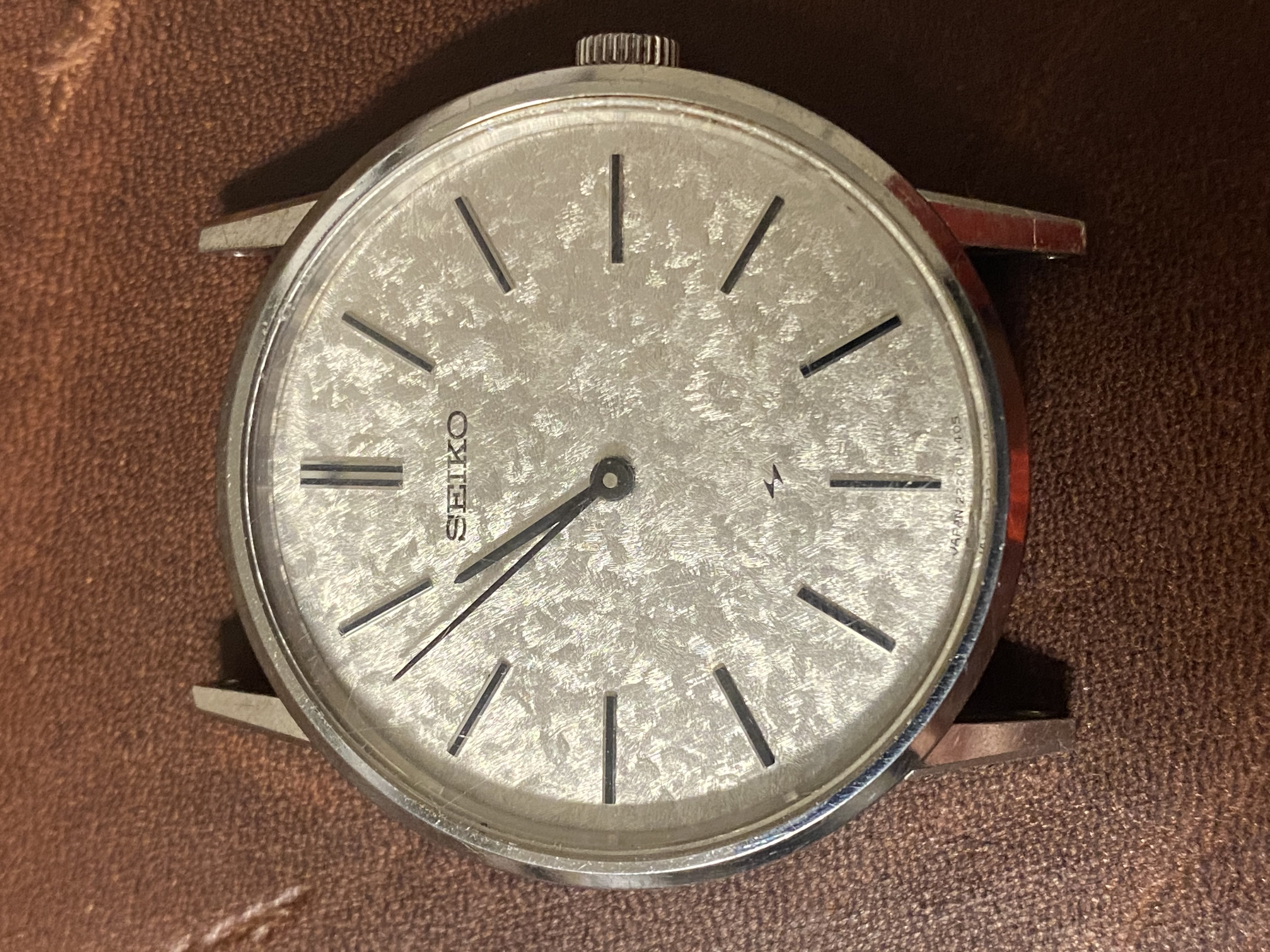 Montre Mécanique Seiko Chariot 2220-3450 - Vintage, Neuf De Stock (à Réviser)