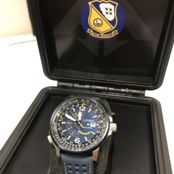 Citizen EcoDrive Men's Blue Angels Promaster Nighthawk Watch BJ7007