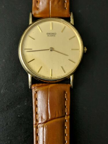 Seiko quartz 5Y30 7009 men s slim dress watch. New battery