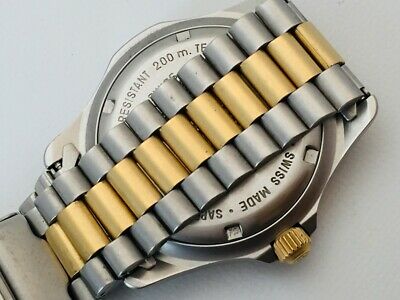 TAG HEUER Watch 2000 974.006R 2 Quartz 18K Gold Plated St.Steel