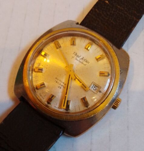 A selection of five gentlemen's automatic wristwatches. Examples by Buren,  House of Jobin, Candino,