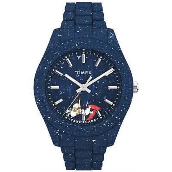 Orologio Uomo Timex Waterbury Ocean 42mm In Plastica Riciclata - Bracciale In Tessuto E Quadrante Luminoso - copertina