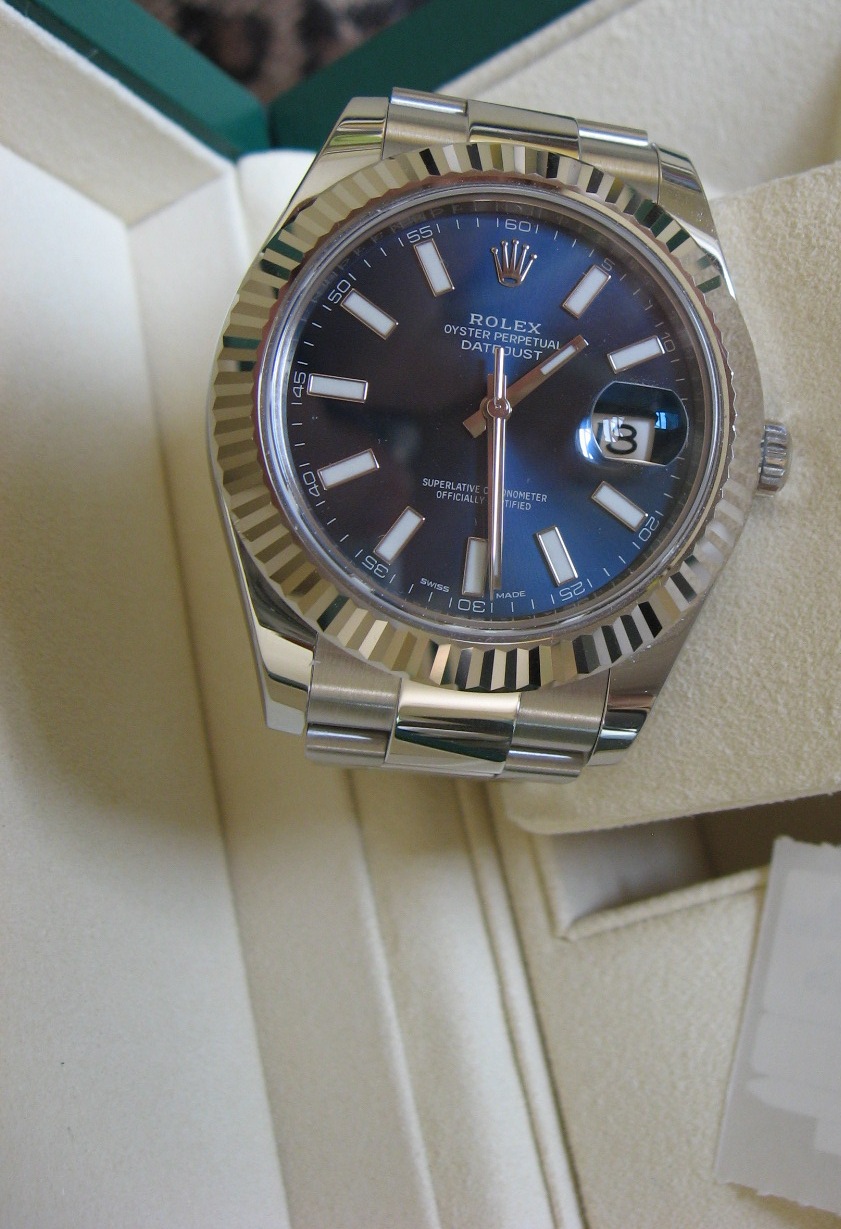 Fs: Rolex 116334 blue index datejust ii c. 2017 | WatchCharts