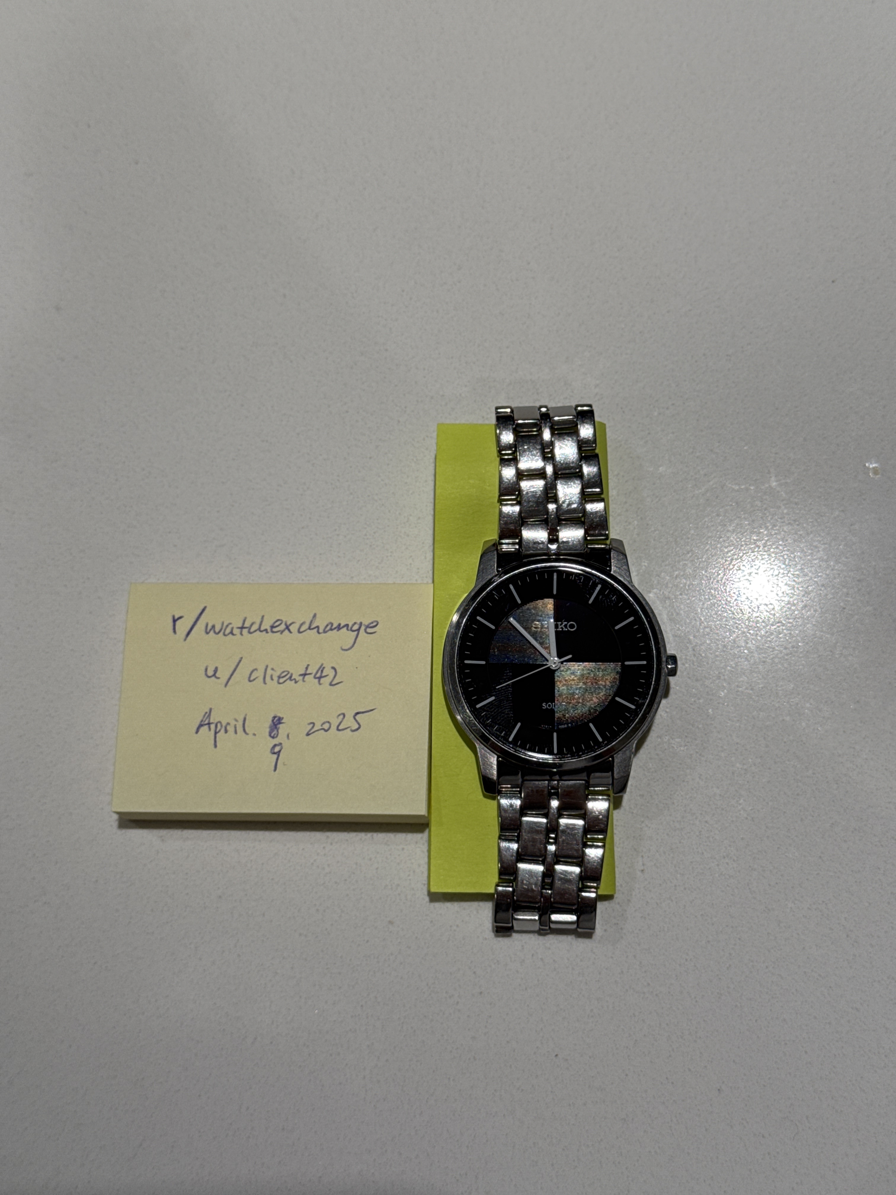 WTS] Seiko V181-0BK0 Riki Watanabe Black Crosshair Dial