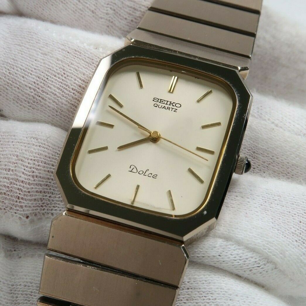 Vintage SEIKO Dolce 7731-5200 TUNGSTEN CARBIDE Watch JAPAN