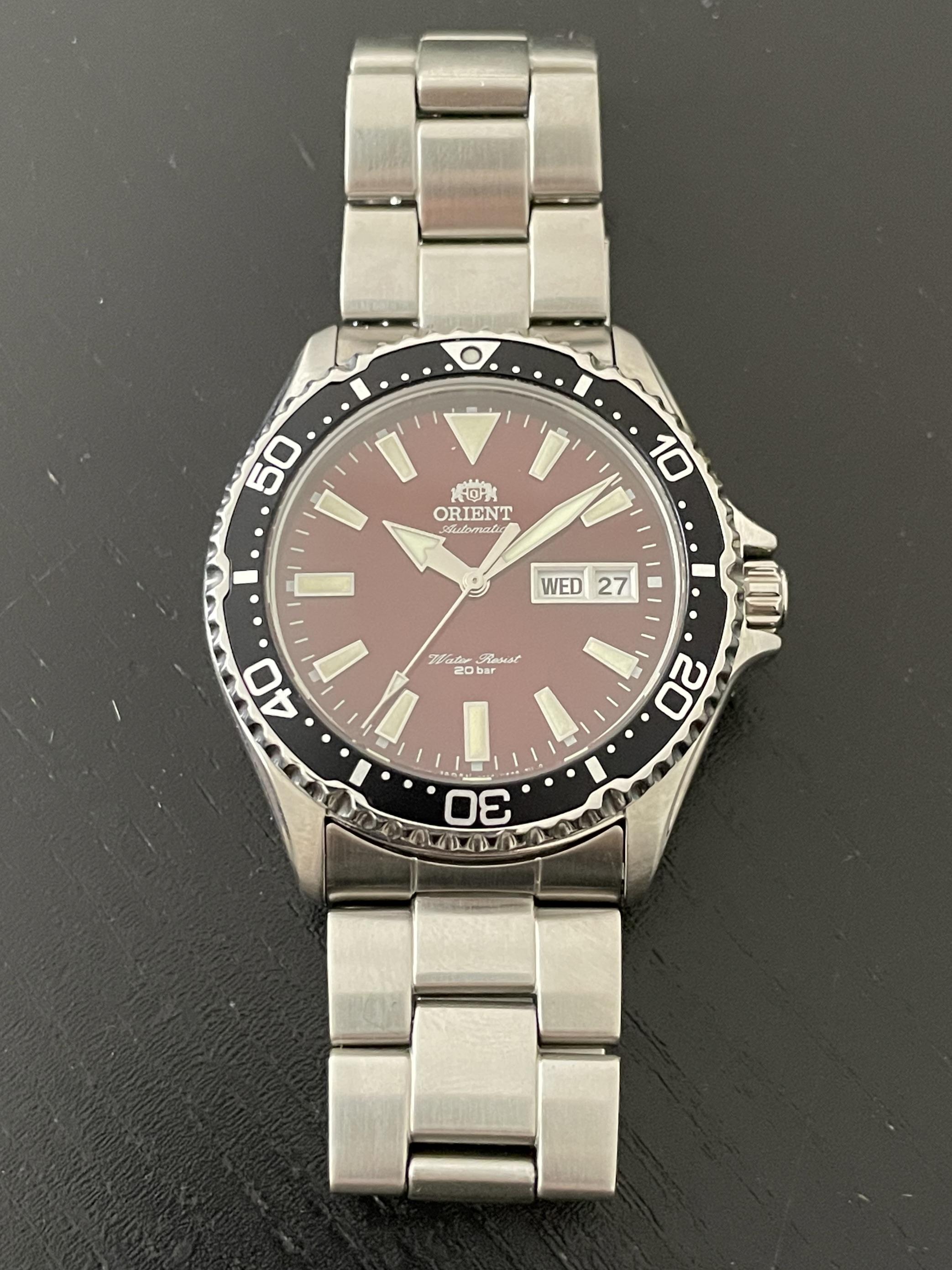 WTS Orient Kamasu red dial RA AA0003R19A FULL KIT WatchCharts