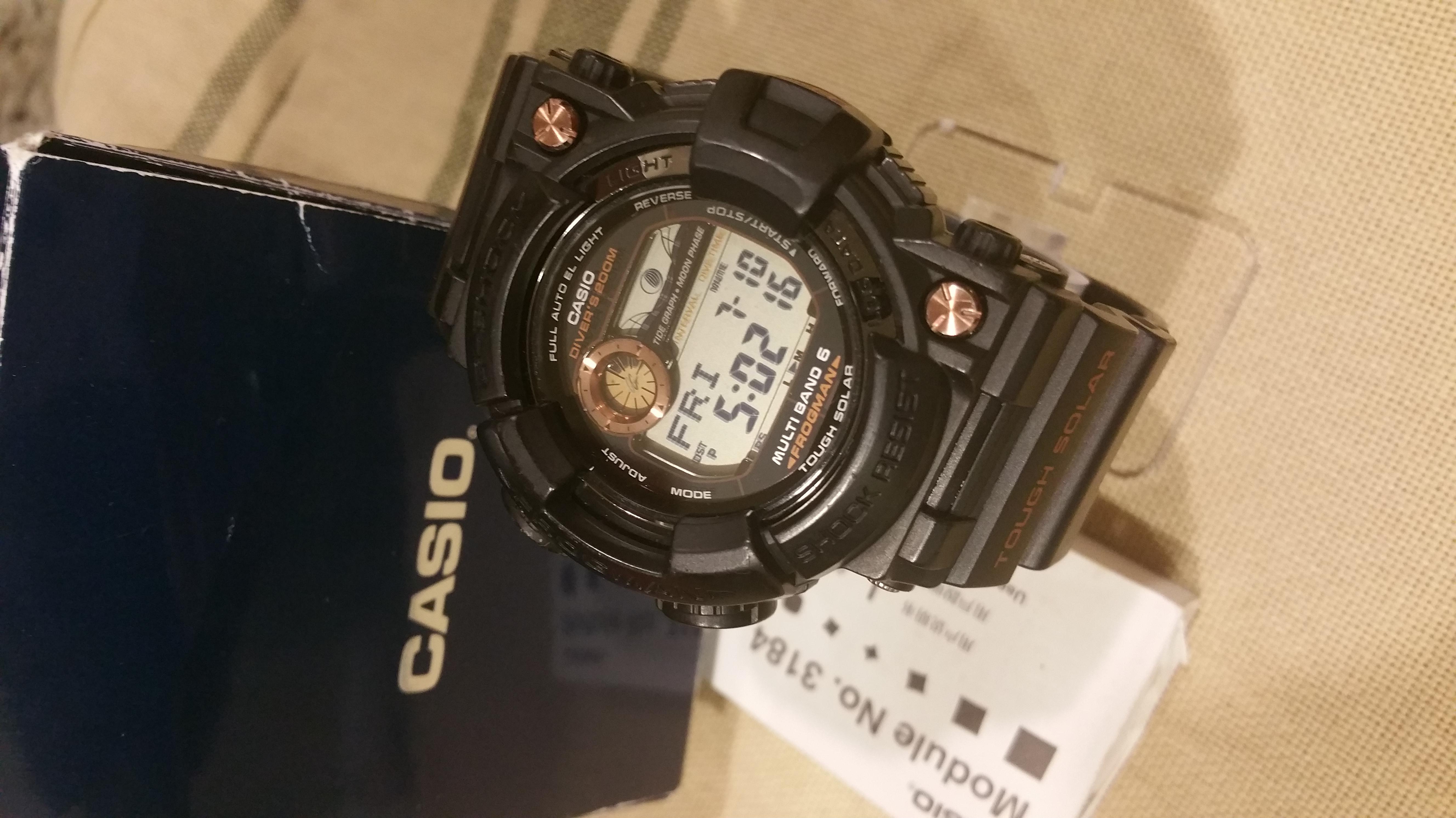 FS: G-SHOCK FROGMAN GWF-1000B-1JF ROSE GOLD | WatchCharts