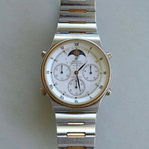 Seiko Sport 100 vintage chronograph quartz moon phase 7A48 7009 A5 - ticks  | WatchCharts