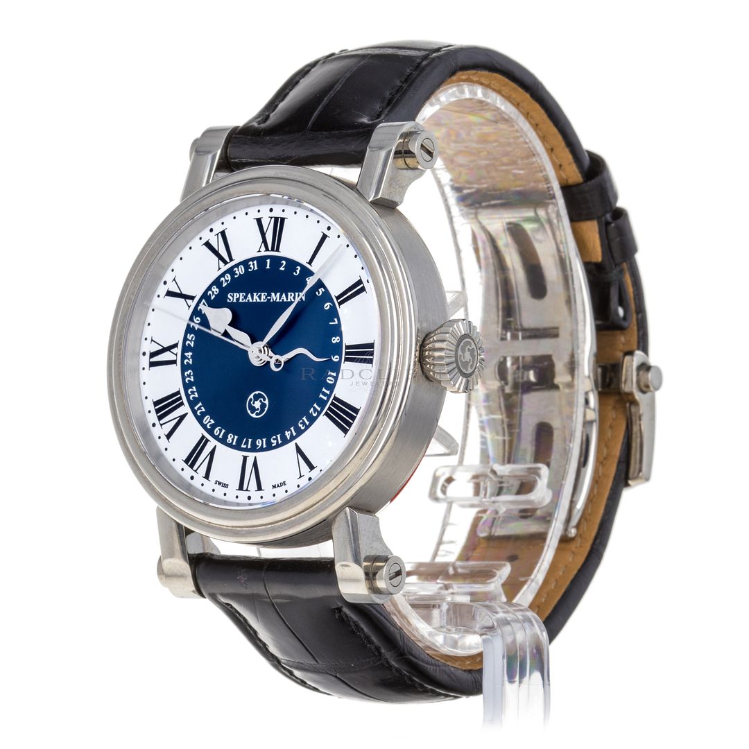 FS Speake Marin Serpent Calendar 10006 04 Titanium White Blue