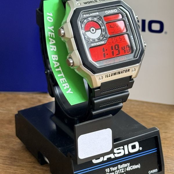 Casio Custom Pokemon Watch With Genuine Gengar Brand New In Box Rare ...