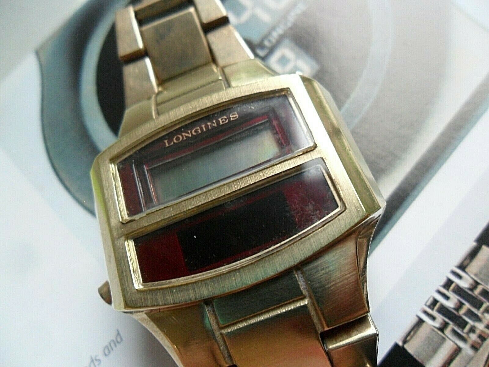 ALL Original Vintage Men s Longines Gemini II LED LCD Digital