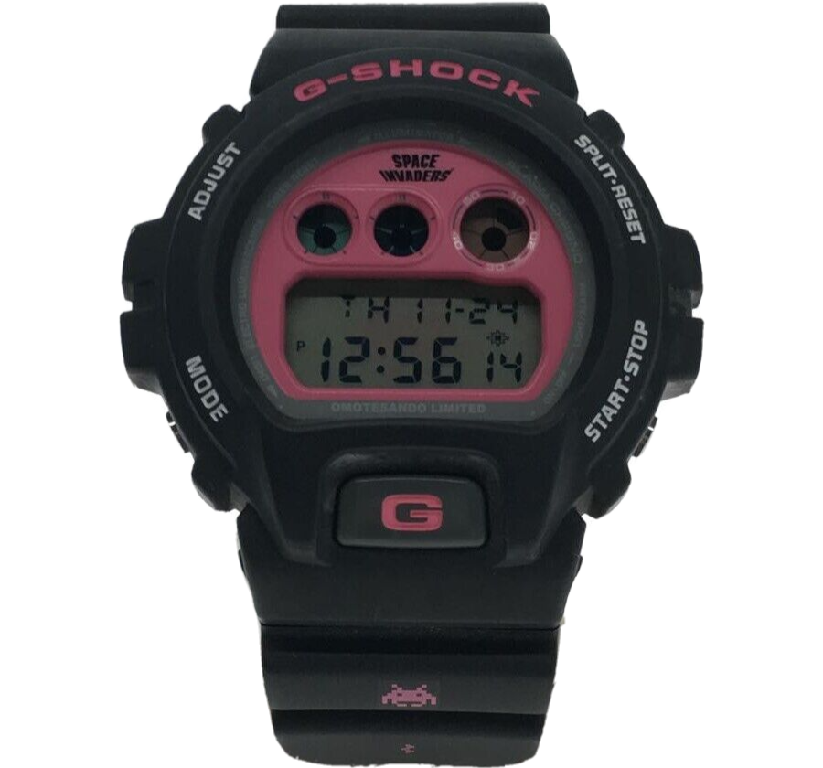 CASIO G-SHOCK DW-6900 Space Invader Pink Dial 50mm Preowned Rare