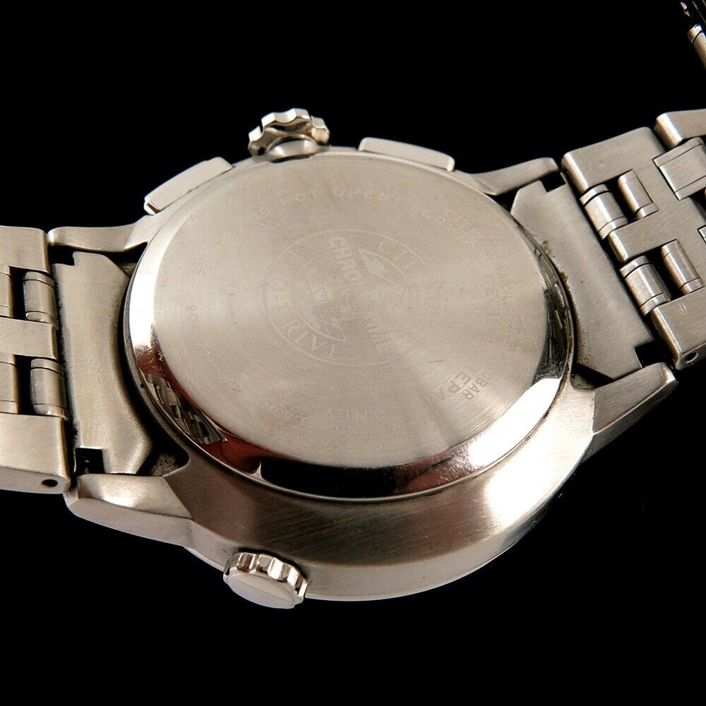 Men's Citizen Eco Drive Chrono Time AT H610 Wrist Watch